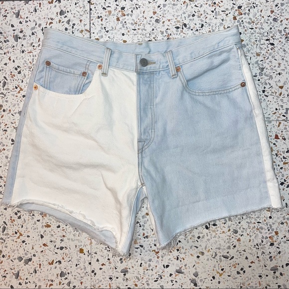 Levi’s 501 Color Block Shorts - Picture 1 of 5